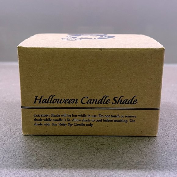 SUN VALLEY Halloween Candle Shade Spider, Orange, Purple. Yankee - Picture 2 of 9